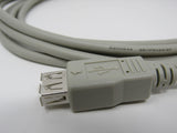 Standard USB A Plug to USB A Port 3.0 A Cable 9.5 ft Male Female -- New