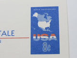 USPS Scott UX54 8c USA Map Mint Never Hinged/MNH G (Good) Postal Card -- Used