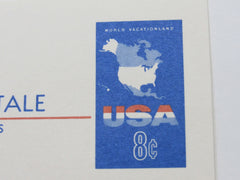 USPS Scott UX54 8c USA Map Mint Never Hinged/MNH G (Good) Postal Card -- Used