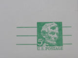 USPS Scott UY21 5c Mint Abraham Lincoln G (Good) Postal Reply Card -- Used