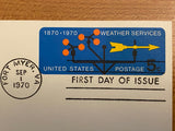 USPS Scott UX57 5c Weather Services First Day of Issue G (Good) Postal Card -- Used