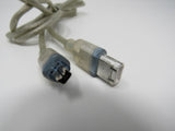 Standard Firewire Type 1 Plug to Type 2 Plug Cable 6 ft -- Used