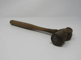 Professional Wooden Handled Ball Pein Hammer 12-in 16-oz Vintage -- Used