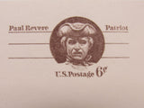 USPS Scott UX58 6c Paul Revere Patriot VG/F (Very Good/Fine) Postal Card -- New