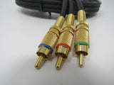 Standard RCA Component Stereo Audio Cable x3 11.5 ft -- Used
