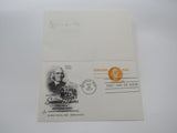 USPS Scott UY24 8c Samuel Adams Patriot Postal Reply Card First Day of Issue -- New