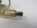 Standard USB A Plug to USB B Plug Cable 6 ft Male -- Used