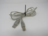 Standard USB A Plug to USB B Plug Cable 4.5 ft Male -- Used