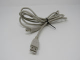 Standard USB A Plug to USB B Plug Cable 5.5 ft Male -- Used