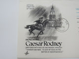 USPS Scott UY27 9c Caesar Rodney Patriot Postal Reply Card First Day of Issue -- New