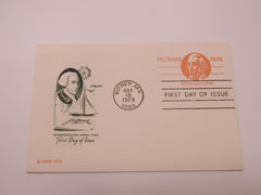 USPS Scott UX74 US Domestic Rate John Hancock Patriot First Day of Issue -- New