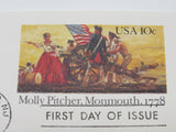 USPS Scott UX77 10c Molly Pitcher Monmouth Postal Card First Day of Issue -- New