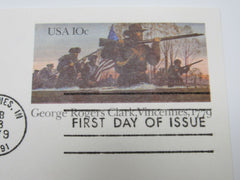 USPS Scott UX78 10c George Rogers Clark Vincennes Postal Card First Day of Issue -- New