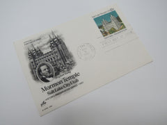USPS Scott UX83 10c Salt Lake Temple Postal Card First Day of Issue -- New