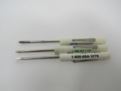 Professional Set of 3 Pocket Screwdrivers Phillips Slotted 6-in Vintage -- Used