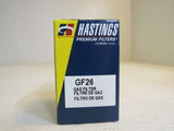 Hastings Gas Filter Premium Filters GF26 -- New