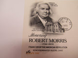 USPS Scott UX92 US Domestic Rate Robert Morris Patriot First Day of Issue -- New
