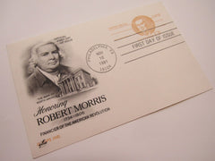 USPS Scott UX93 13c Robert Morris Patriot Postal Card First Day of Issue -- New