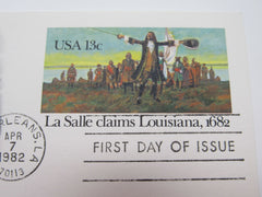 USPS Scott UX95 13c La Salle Claims Louisiana 1682 First Day of Issue -- New