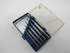 Professional Set of 5 Precision Screwdrivers With Case Philips Standard Vintage -- Used