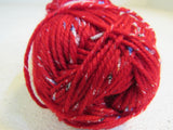 Hook & Needle Annies Kit Club Yarn Red Splatter 2 Balls 150 Yards Each Acrylic -- New
