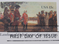 USPS Scott UX98 13c Landing of Oglethorpe Georgia Postal Card First Day of Issue -- New