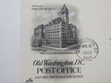 USPS Scott UX99 13c Old Wahington DC Post Office Postal Card First Day of Issue -- New