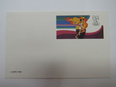 USPS Scott UX102 13c Olympic Torch Runner 1984 VG/F (Very Good/Fine) Postal Card -- New