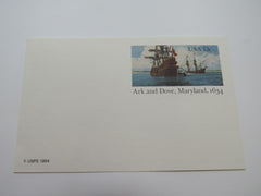 USPS Scott UX101 13c Ark and Dove Maryland 1634 Postal Card -- New