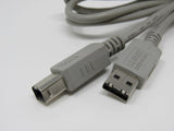 HP USB A 2.0 Plug to USB B 2.0 Plug Adapter Cable 5.5 ft Male 8120-8485 -- Used