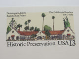 USPS Scott UX104 13c Dominguez Adobe Rancho San Pedro Postal Card -- New