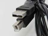 Standard USB A 2.0 Plug to USB B 2.0 Plug Adapter Cable 5.5 ft Male -- New