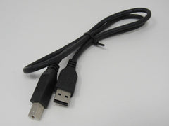 Standard USB A 2.0 Plug to USB B 2.0 Plug Adapter Cable 23 Inches Male -- New