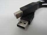 Standard USB A 2.0 Plug to USB B 2.0 Plug Adapter Cable 23 Inches Male -- New