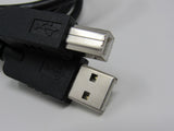 Standard USB A 2.0 Plug to USB B 2.0 Plug Adapter Cable 5 ft Male -- New