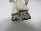 Standard USB A 2.0 Plug to USB A 2.0 Port Cable 5.5 ft Male Female -- Used