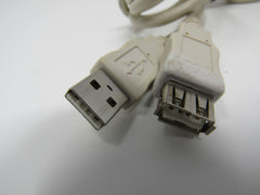 Standard USB A 2.0 Plug to USB A 2.0 Port Cable 5.5 ft Male Female -- Used