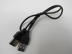 Standard USB A 2.0 Plug to USB A 2.0 Plug Cable 17 Inches Male -- Used