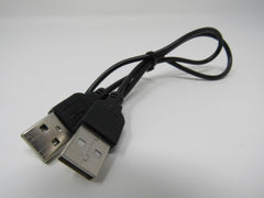 Standard USB A 2.0 Plug to USB A 2.0 Plug Cable 17 Inches Male -- Used