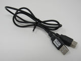 Standard USB A 2.0 Plug to USB A 2.0 Plug Cable 2 ft Male Female 640909 -- New