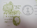 USPS Scott UY37 14c George Wythe Patriot Postal Reply Card First Day of Issue -- New