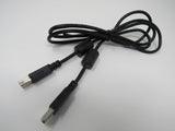 Standard USB A 2.0 Plug to USB B 2.0 Plug Adapter Cable 5 ft Male -- Used