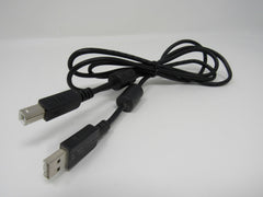 Standard USB A 2.0 Plug to USB B 2.0 Plug Adapter Cable 5 ft Male -- Used