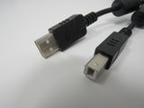 Standard USB A 2.0 Plug to USB B 2.0 Plug Adapter Cable 5 ft Male -- Used