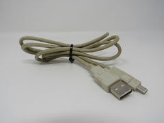 Standard USB A 2.0 Plug to Plug Connector Adapter Cable 3 ft Male -- Used