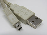 Standard USB A 2.0 Plug to Plug Connector Adapter Cable 3 ft Male -- Used