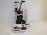 Le Presse Gourmet Food Prep Styler Slicer Machine 12 Slicing Attachments -- Used