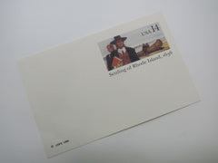 USPS Scott UX112 14c Settling of Rhode Island 1636 Postal Card -- New