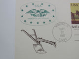 USPS Scott UX115 14c Self Scouring Steel Plow 1837 First Day of Issue -- New