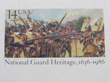 USPS Scott UX114 14c National Guard Heritage 1636-1986 Postal Card -- New